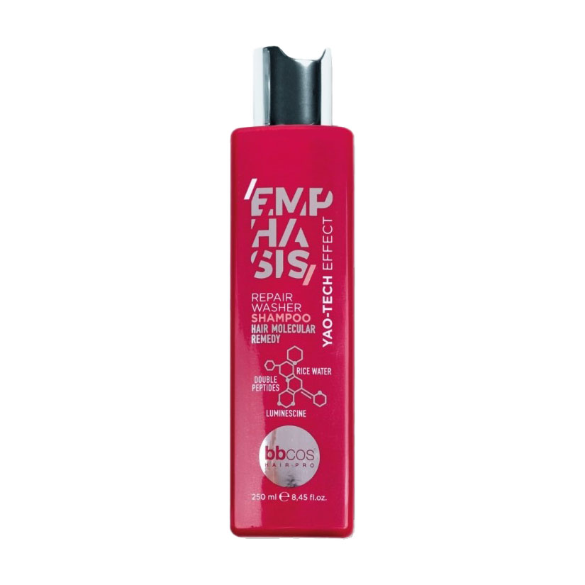 Шампунь-наповнювач BBcos Emphasis Yao-Tech Effect Repair Washer Shampoo Hair Molecular Remedy для всіх типів волосся, 250 мл